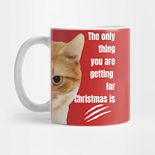 Scratch from the Cat for christmas Mug